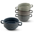 American Atelier Soup Bowls with Handles Set of 4, 16 Oz , Stoneware