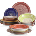 vancasso ALBERO Dinnerware Set 18-Piece Stoneware Plates Set Service for 6